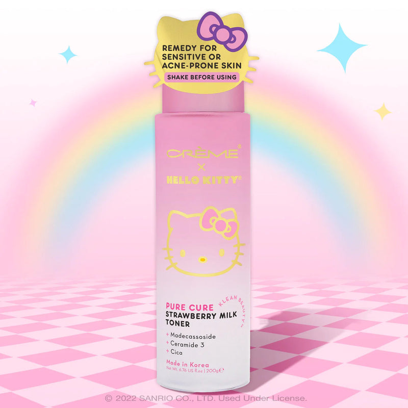 THE CREME SHOP X HELLO KITTY - TONER AU LAIT - Klean Beauty™ PURE CURE FRAISE